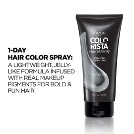 L'Oreal Paris Hair Makeup Temporary 1-Day Hair Color for Blondes, Grey 700, 1 Fluid Ounce