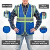 SULWZM High Visibility Reflective Safety Vest with Zipper and Pockets