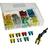 Sortiment Kfz Flachsteck Sicherungen, mit Sortiments-Box, 100-teilig