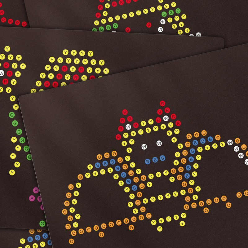 Refill Templates 20PCS for Use with Creative Light Up Board,Kids