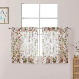 OWENIE 4236S2 - Cortinas transparentes con impresión WLD