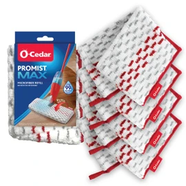 O-Cedar ProMist MAX Spray Mop Head Replacement (Pack of 4) | Machine Washable | Reusable | Microfiber Refill | Removes 99% of Bacteria