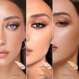 6 Colors Cream Contour Sticks Makeup Kit, Primer Face Highlighter Contouring for Beginners, Highlight and Contour Kit, Cream Concealer Makeup Blur Stick, Primer Face Corrector (SET A)