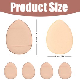 XURJUMI Pack of 20 Finger Powder Puff Face Sponge Powder Puff Mini Sponges Powder Puff Triangle Makeup Powder Puff for Foundation Concealer Primer Wet and Dry Makeup Tools