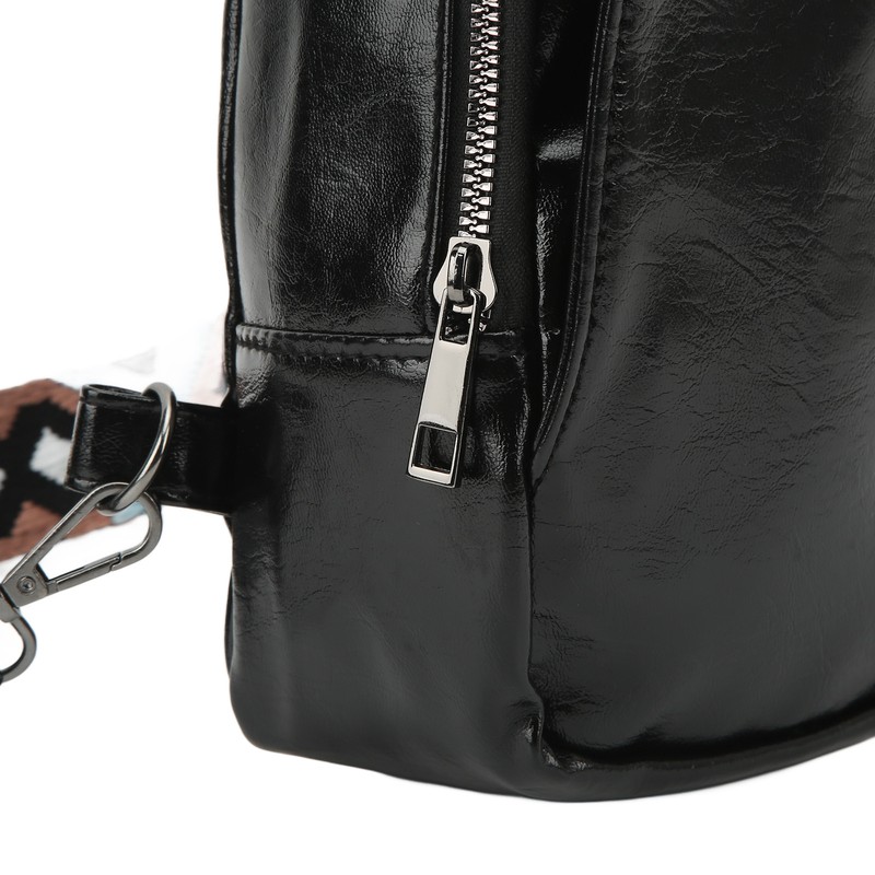 PU Leather Sling Bag Single Strap Shoulder Bag for Outdoor