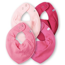 Set of 4 Pippi Triangular Baby Bibs Neck Scarf Set (Assorted Colour Combinations)