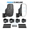 Nilight UTV Side Mirrors Offroad Rear View Mirror Universal Fits