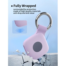Case for UGREEN Tracker Tags - Superior Silicone Build, Shockproof & Anti - Slip. Fits Widely, Protects Against Scratches. Precise Cutouts Ensure Full Functionality.Purple(2 Pack).