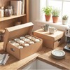 Unarty 2 Pack Mug Moving Boxes with Divider 17 x