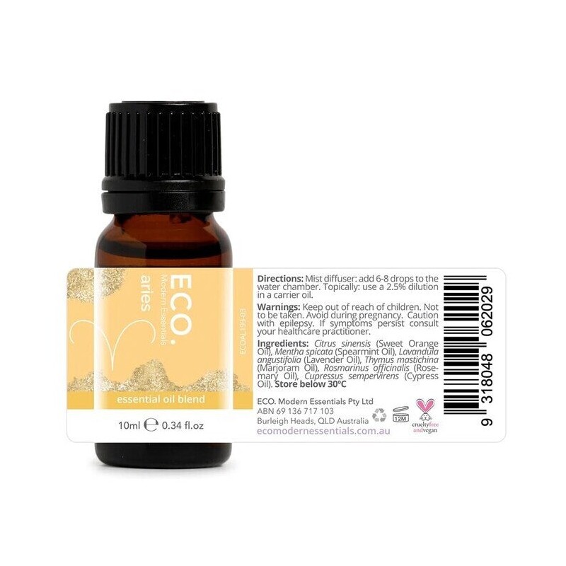 ECO. Modern Essentials Aries Zodiac Sign Essential Oil Blend, 10ml