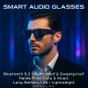 Smart Polarized sun lenses Glasses Sunglasses Bluetooth 5.3 Wireless Headset
