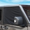 Front Window Sun Shade Covers Elasticized Breathable Mesh Car Side