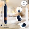 Navy Short Taper Candle 7 Inch Candlesticks Unscented Dripless Tapered