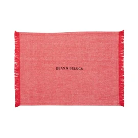 DEAN & DELUCA Cotton Chambray Placemat Red 32x45cm
