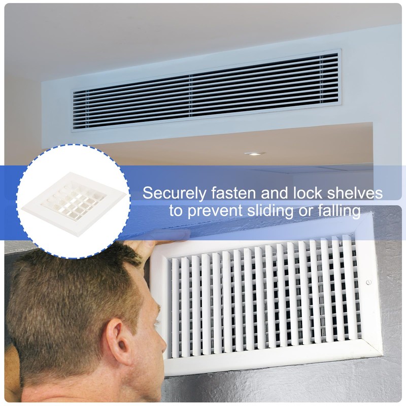 PATIKIL 6x6 Inch Plastic Ventilation Grille, Adjustable Outlet Air Vent