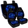 Howilath Novelty Blue Rose Thorns Women Auto Car Seat Cover