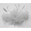 Butterfly Black Feather Wedding Ascot Fascinator on Comb Hat Hair