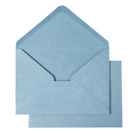 PONATIA 50 PCS A7 Envelopes, 5.25 x 7.48'' Matte Dusty Blue Envelope for 5x7'' Weddings Invitation Cards, Christmas Gift Cards, Acrylic Invitations, Photos and Any 5x7" Inserts
