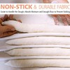 ANCLLO Pack of 2 Linen Cloth Bread Baking Thick Linen