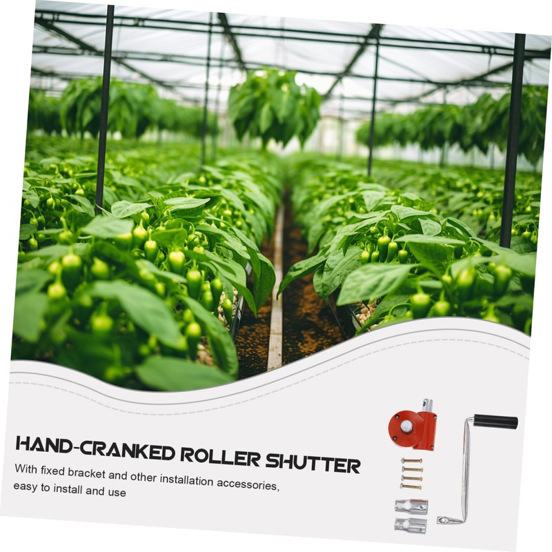 Milisten Hand Crank Roller Replacement Crank Handle Manual Greenhouse Film