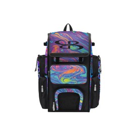 Boombah Superpack Bat Bag - Backpack Version (no wheels) - Holds 4 Bats - Lava 2.0 Bat Bag Multi