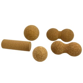 ATC Handels GmbH Natural Cork Massage Tools for Fascia - Discover the Versatile World of Fascia Massage and Improve Your Mobility and Regeneration (Set of 5)