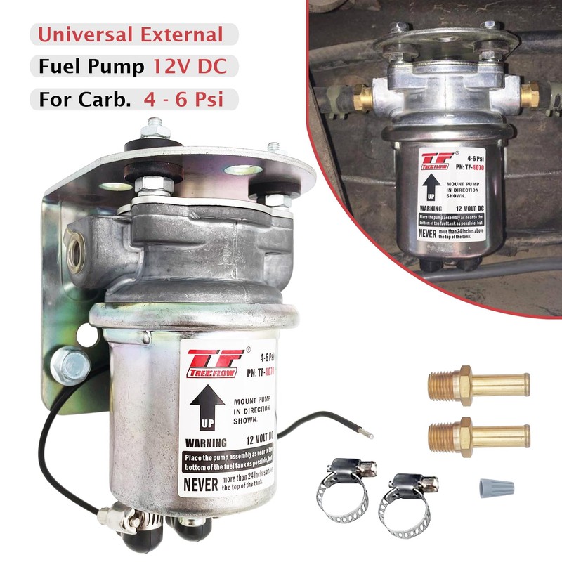 P4070 replacement Electric Fuel Pump 12V 4-6 4-8 Psi fuel