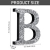 Qunclay 5.7 Inch Crystal Diamond Letters Shiny Letters Decor Hanging