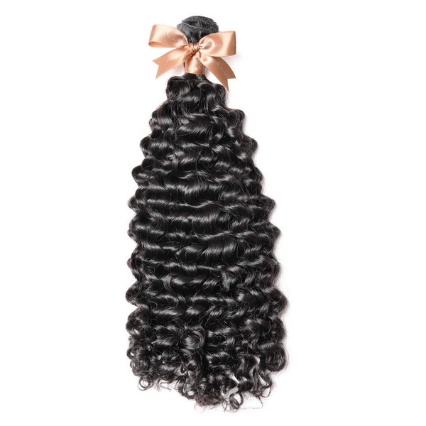 GoldRose Beauty Grade 7A Curly Wave Brazilian Virgin Human Hair 100% Unprocessed 1 Bundle 100g Natural Color 14"