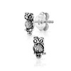 DTPsilver - Women's Earrings 925 Sterling Silver Owl Stud Earrings,