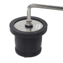 BOPOREAE Expandable Mechanical Seal, Cleanout Pipe Plug-Rubber Expansion Scupper Plugs & Removable Stainless Steel Allen Wrench Handle, 2-9/16 to 3-1/8 in Sewer Cap Cover, Winterizing Pool Boat Plugs