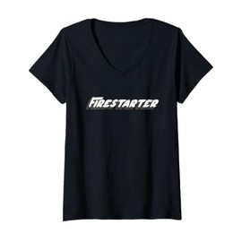 Womens Firestarter | 1990's Song Music Movie 1980's Book V-Neck T-Shirt