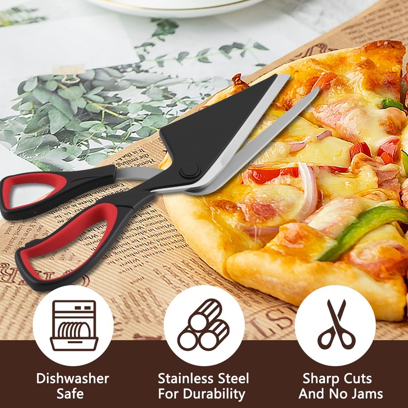 Zosenyer Pizza Scissors, 27 cm Long, Pizza Scissors, Dishwasher Safe,