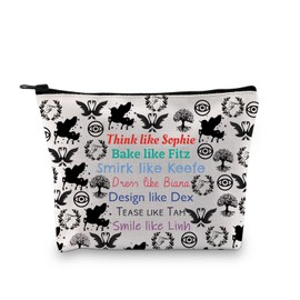 KOTLC Gifts KOTLC Makeup Bag Keeper Fans Gift Bookish Gift Team Foster Keefe Merch KOTLC Reader Cosmetic Bag, Think Like Sopphie Uk, Fashionable