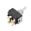 Micro Traders 1pc 4-Pin 2-Position Lever Switch Self-Locking Toggle Switch