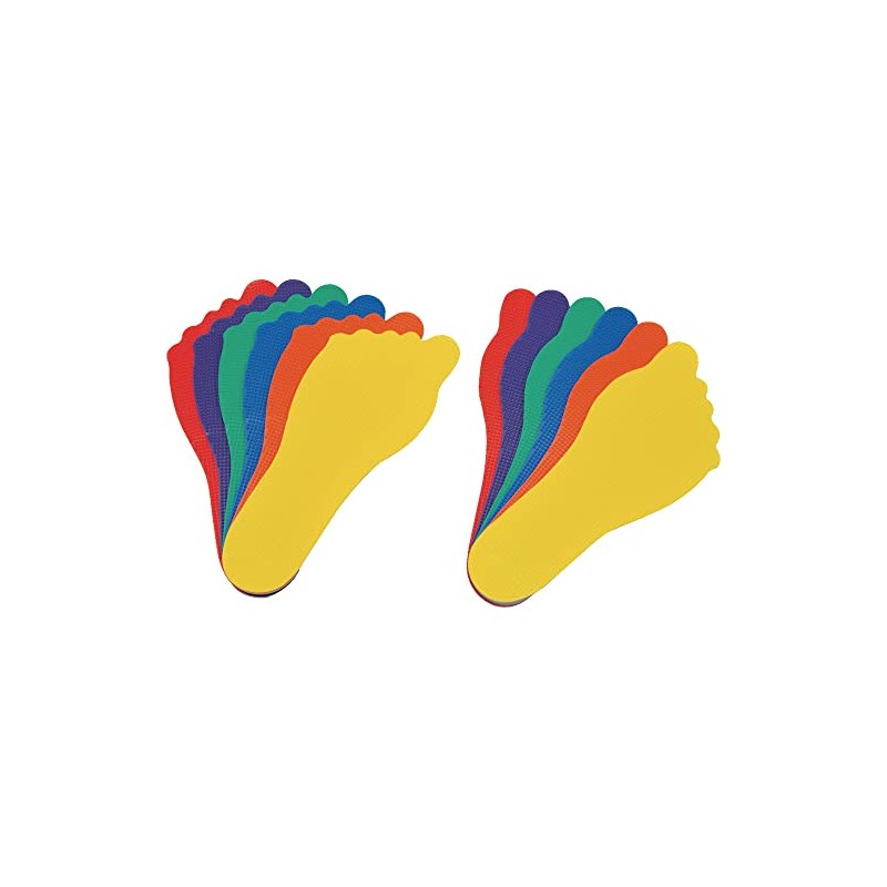 TOEI LIGHT Active Placemat (Feet) B-7140C Red, Blue, Yellow, Green,