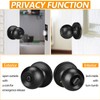 LEIFIDE 15 Pack Door Knobs for Interior, Matte Black Door