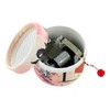 Round Hand-cranked Musical Box/Music Box Made of Reinforced Cardboard -