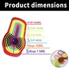 Set of 6 Measuring Cups for Baking, Cup Measurements Set,