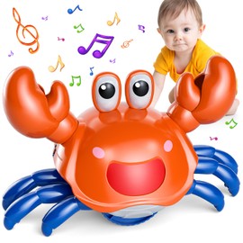 Crawling Crab Baby Toy, Infant Tummy Time Walking Dancing Moving Crab Toys for Babies Girl Boys, Crawling Crab Baby Toy Toddler Birthday Gifts