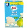 Dole Diced Pears in 100% Juice - Dole Fruit Bowls