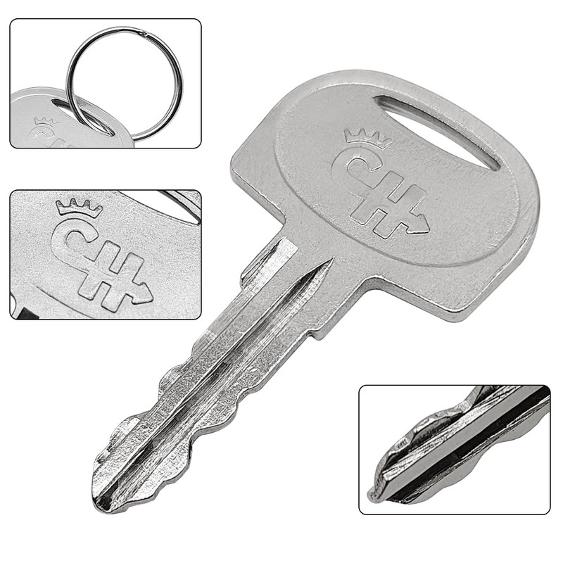 XYQMLY 5 Pcs 601 Ignition Key, Heavy Duty, Stainless Steel,