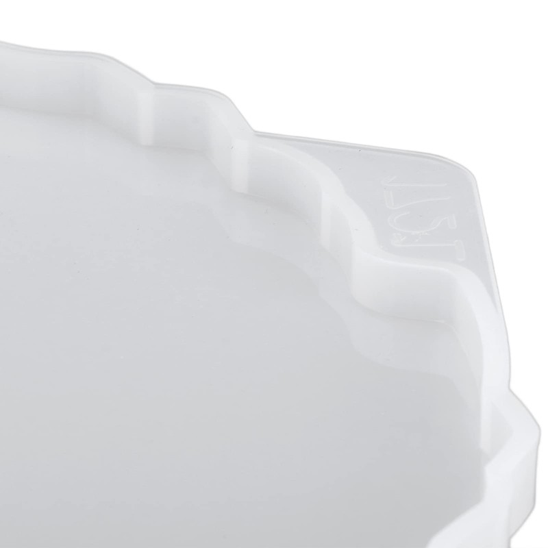 Large Round Resin Tray Mold, Irregular Silicone Serving Tray Geode