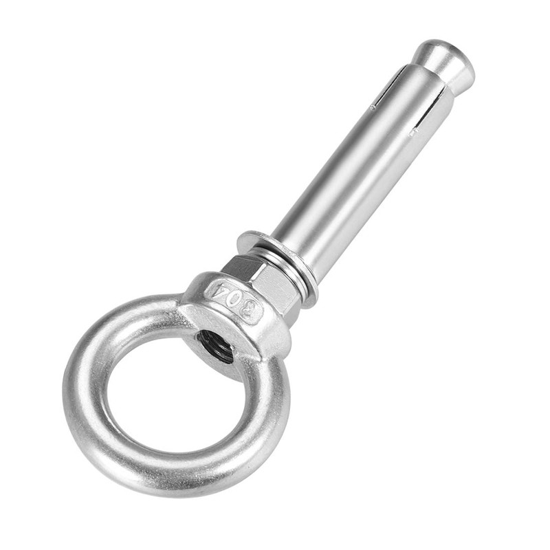 sourcing map M10 x 80 Expansion Eyebolt Eye Nut Screw