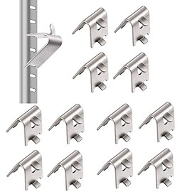 BDHI 12pcs 1.5 mm Thicken Freezer Shelf Clip Stainless Steel Fridge Shelf Support Freezer Cooler Shelf Support for Refrigerator,Freezer(Y193-12)
