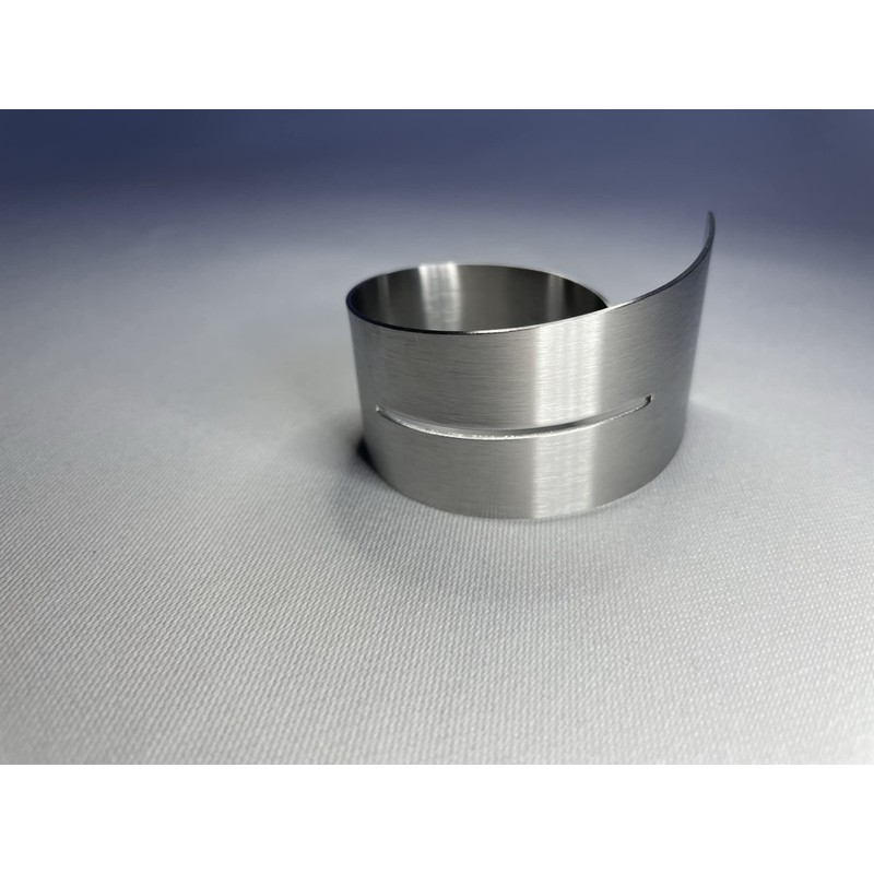 texpot Pack of 6 Napkin Rings with Slotted Stainless Steel