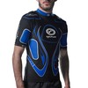 Optimum Senior Inferno Rugby Protective Top Shoulder Pads, Black/Blue, Large