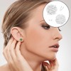 WELANE Clear Earring, 100PCS Plastic Cartilage Earring Posts for Men
