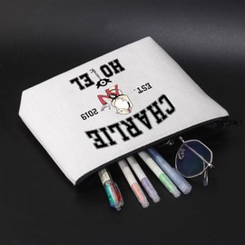 JNIAP Merch Cosmetic Zipper Bag Dark Comedy Cartoon Gift for Animation Lover (Charlie)