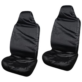 HXSYKJDM 2PCS Car Seat Covers Front, Universal Car Seat Cover, Heavy Duty Auto Seat Cover Front, Black Seat Covers for Cars